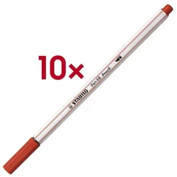Stabilo 10er-Pack Brush-Pens »Pen 68 brush« rot