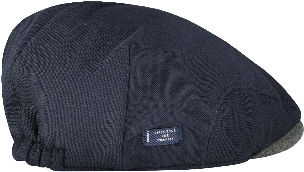 Jerseymütze LERROS "Jerseymütze GATSBY", Herren, Gr. S/M, blau (classic navy), Materialmix, Mützen Jerseymütze classic navy S/M