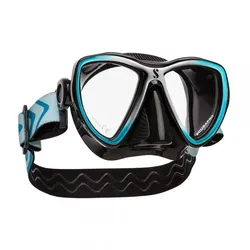 Scubapro Tauchmaske - Synergy Mini - Schwarz Türkis Silber