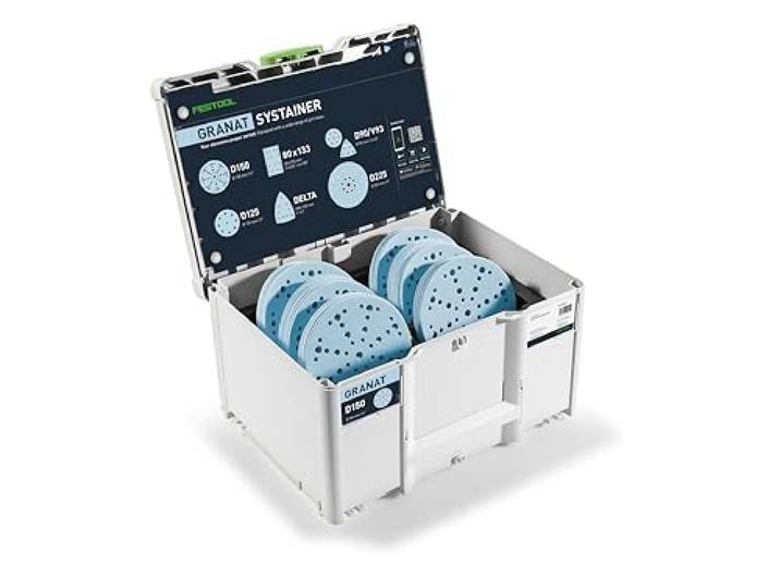 Festool Schuurmiddel-Systainer³ SYS-STF D150 GR-set granaat