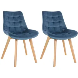 2er Set Stühle Brook Samt