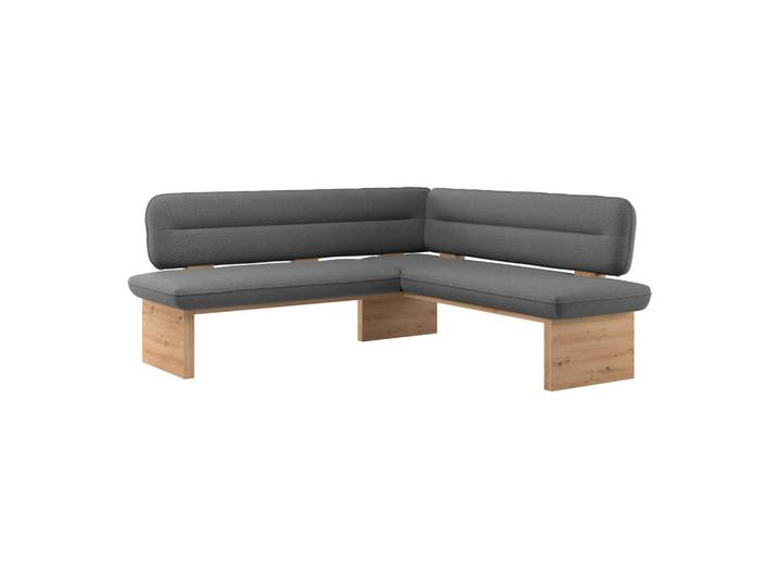 P & B Eckbank, Anthrazit, Holz, Eiche, Sperrholz, 212x170 cm, Esszimmer, Bänke, Eckbänke