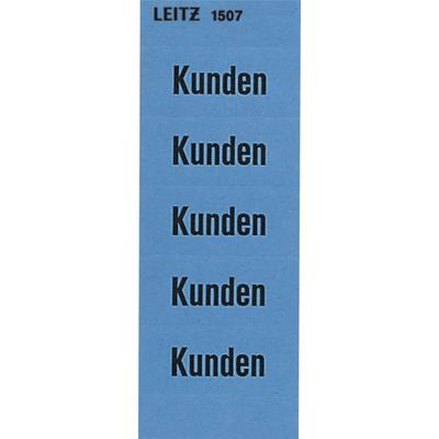 LEITZ Inhaltsschildchen Kunden blau VE=50x100 Stück