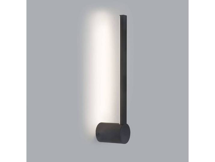 Forlight Wandleuchte Passeggio Nova, schwarz, für Badezimmer, Aluminium, Modern