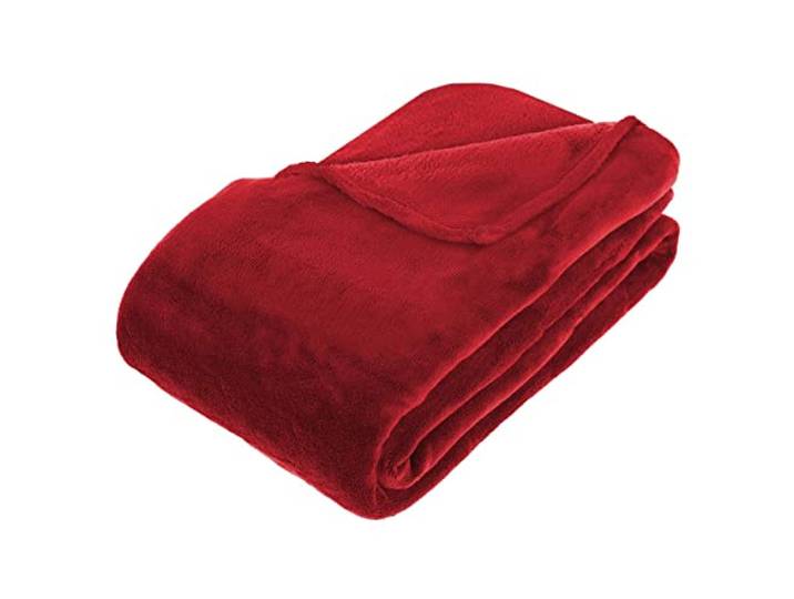 Atmosphera - Decke - Mikrofaser - rot - 180x230 cm - Rot