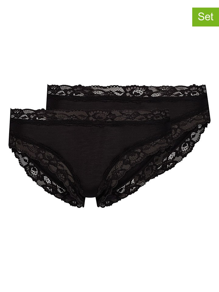 Skiny 2er-Set: Slips in Schwarz - 38