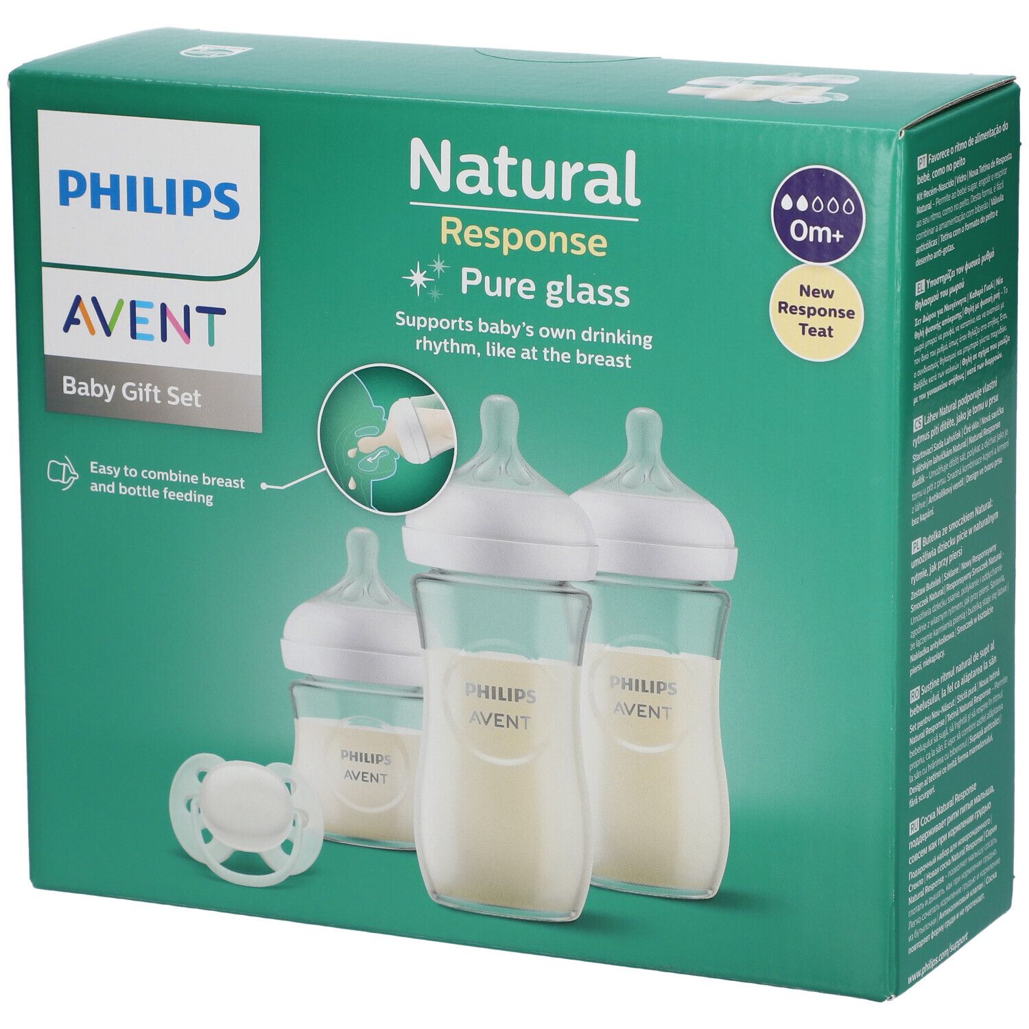 Philips Avent Natural Response Glazen Gift Set Scd878/11 1 St Kombipackung
