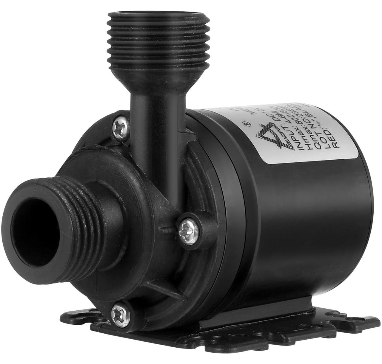 Lustrens Borstelloze mini-dompelwaterpomp, DC 12 V, 800 l/h, ultra stil