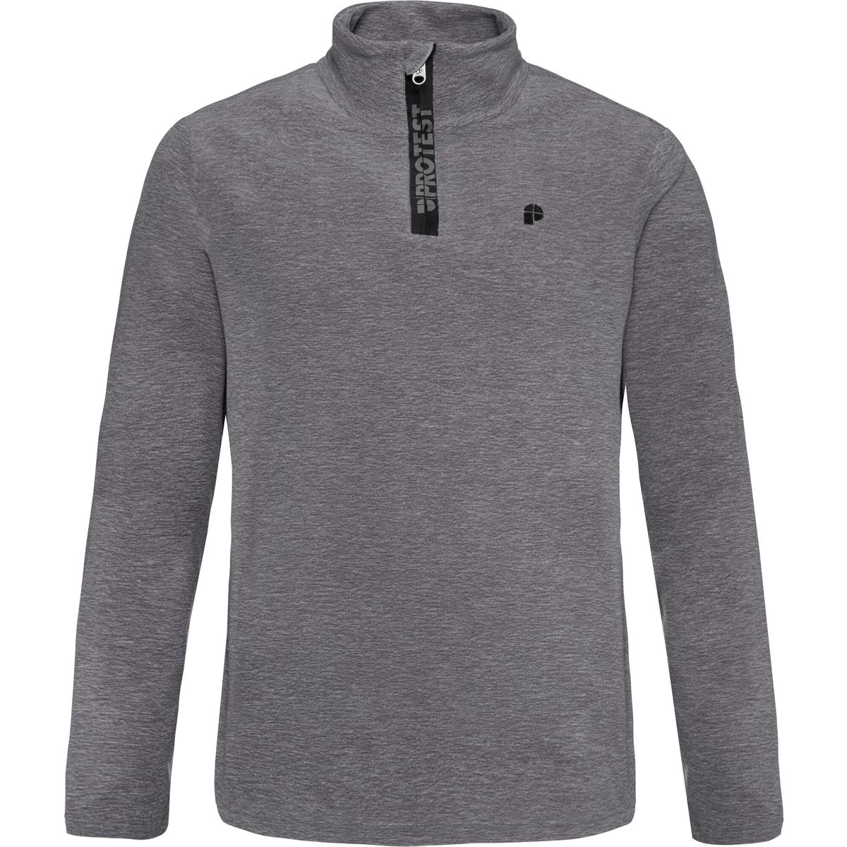 Protest Perfectym 1/4 Zip Active top dark grey melee (592) M 3792700-592-M