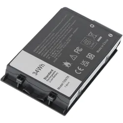 AccuCell Akku Dell Latitude Rugged 7202 (3510 mAh), Notebook Akku, Schwarz