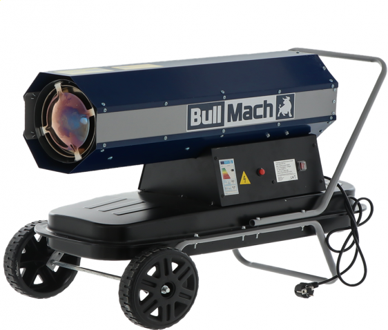 BullMach BM-DDH 30 - Diesel-Heizkanone - direkte Verbrennung - auf Rädern - 30kW