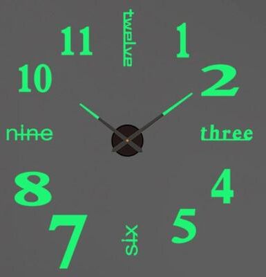 Uplift Treasures Modern 3D DIY Wall Clock Acrylic Mirror Decor 19 3d Diameter100 130cm
