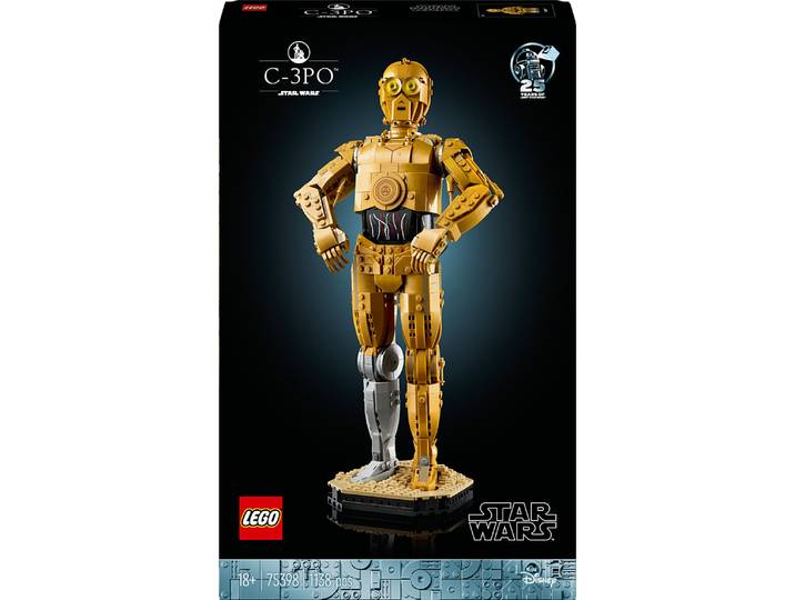 LEGO Star Wars 75398 C-3PO - Droïde à Construire
