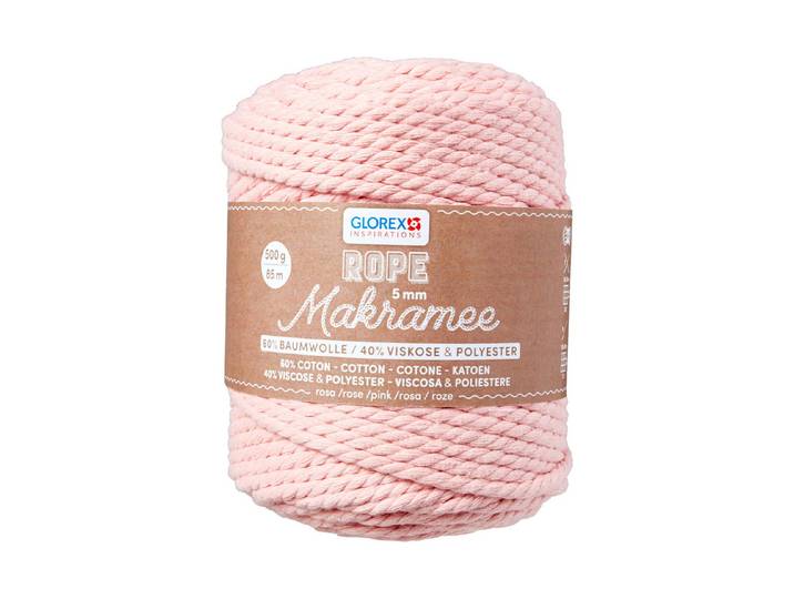Glorex Makramee Rope 5 mm 500 g