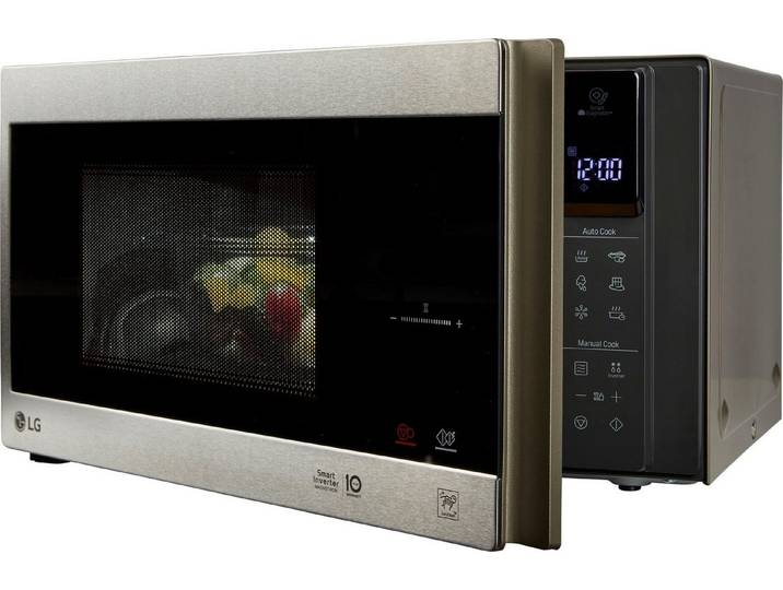 LG Mikrowelle MS 2595 CIS, Mikrowelle, 25 l, Smart Inverter Technologie, echte Glasfront