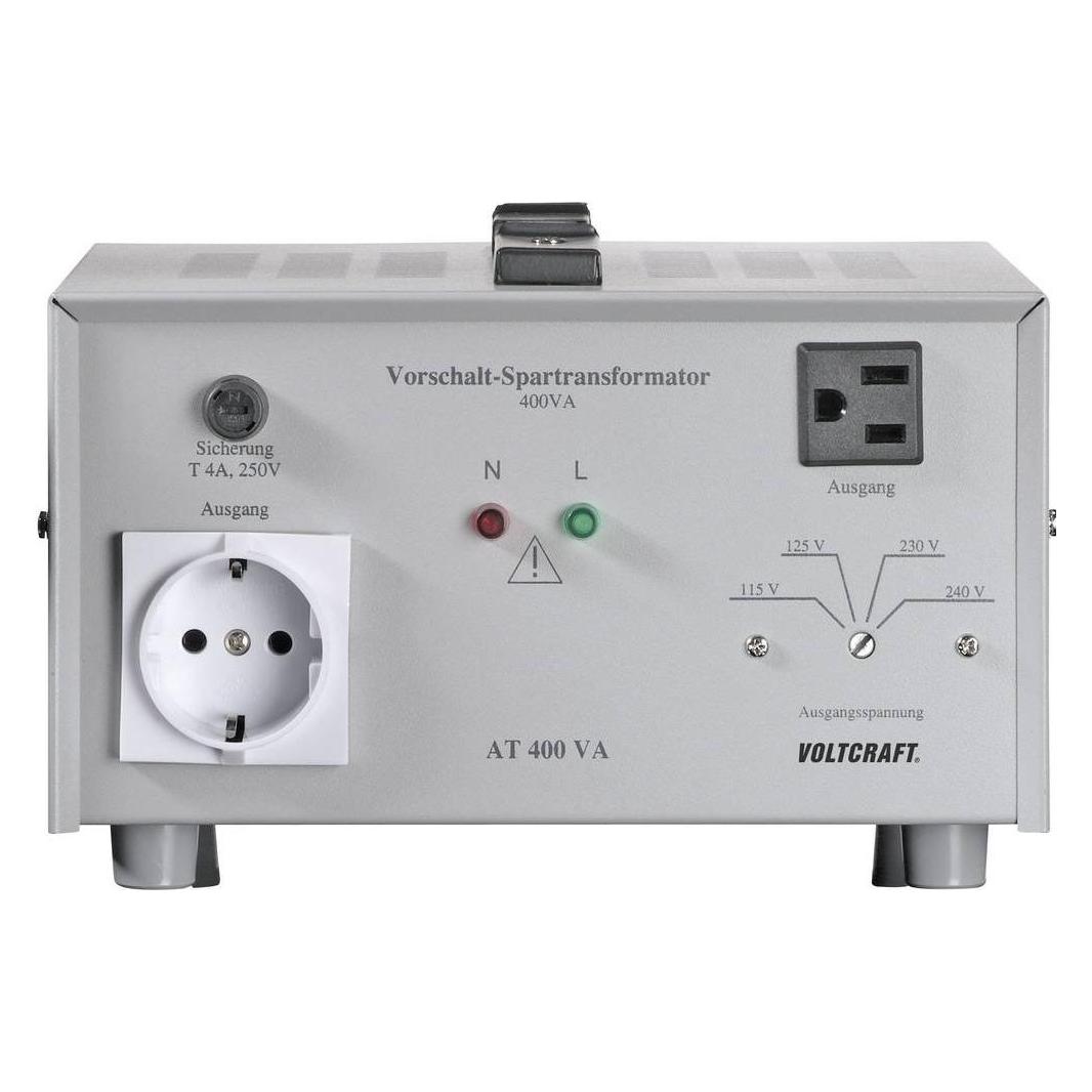 Voltcraft AT-400 NV Vorschalt-Transformator, Spannungswandler, 115/125/230/240 V/AC/230/24 (AT-400 NV)