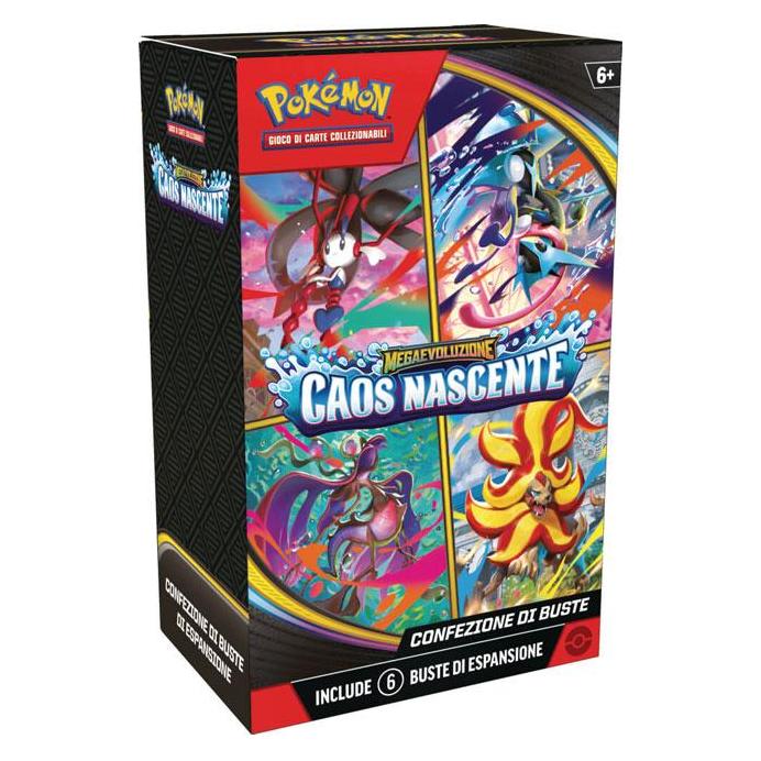 Pokémon Pokemon ITA MEGAEVO Caos Nascente Bundle 6 Buste (Booster Pack) (CAR3185)