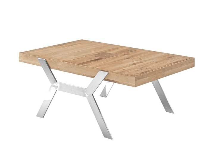 Beistelltisch Burgas , Zerreiche massiv , natur , 110 x 45 x 70 cm