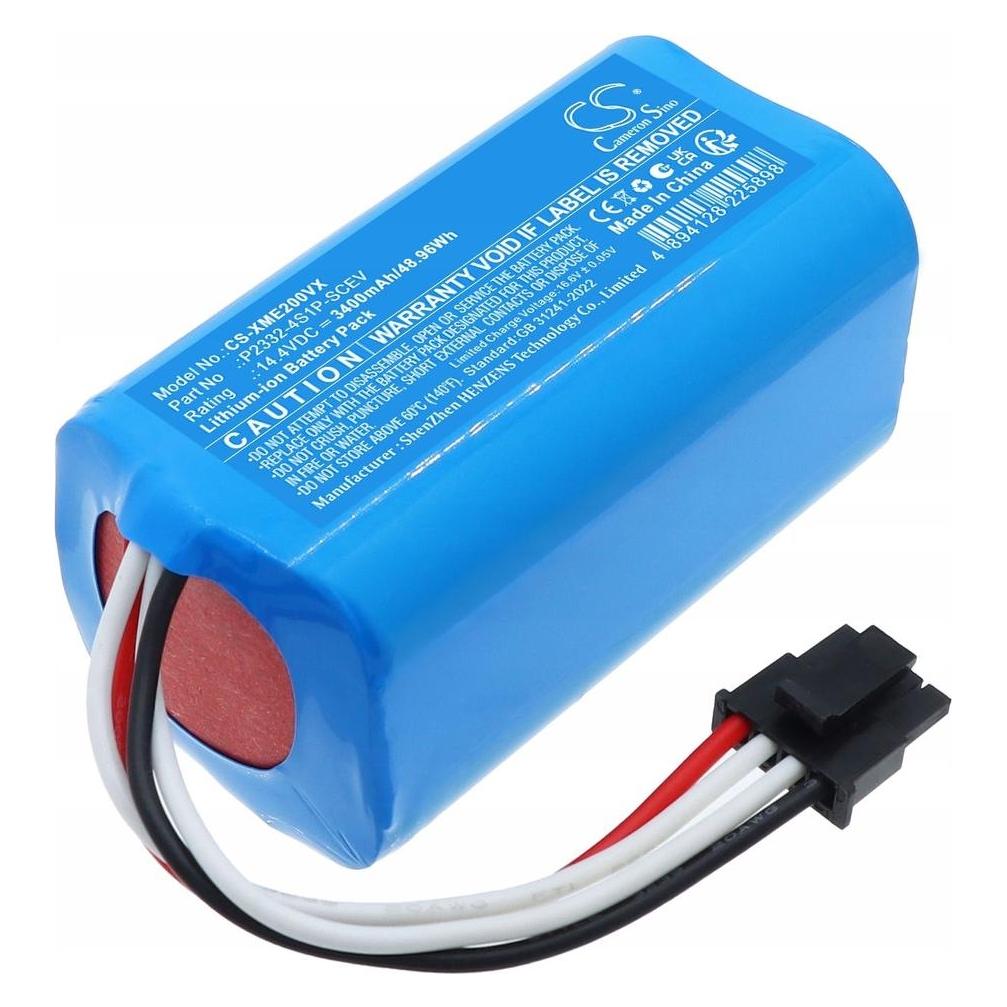 CS Cameron Sino Cameron Sino Akumulator Bateria Typu P2326-4s1p-scev Do Xiaomi Robot Vacuum S20 S40c (CAMERON SINO)