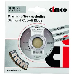 Cimco, Sägeblatt, Diamant-Trennscheibe Putz Estrich Durchmesser 230