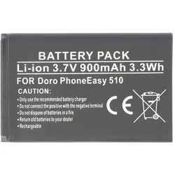 AccuCell Akku passend für den Doro PhoneEasy 510 Akku DBC-800A, DBC-800B, DBR-800A