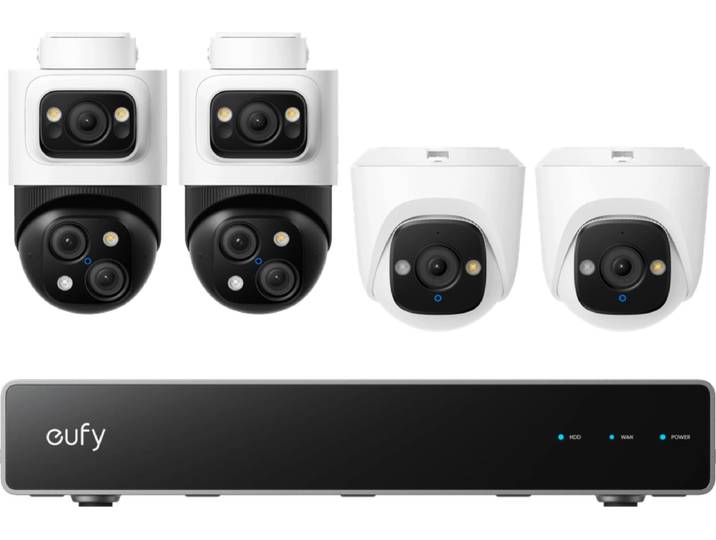 Anker eufy PoE Security System + NVR + S4 2-Pack + E41 2-Pack