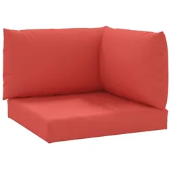 vidaXL Palettenkissen 3-tlg. Rot Oxford-Gewebe