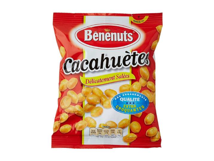 BENENUTS Cacahuètes Grillées à Sec Salées, 220 g