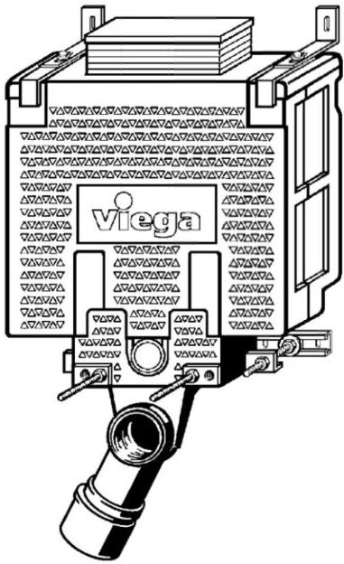 Viega Mono Unterputzspülkasten 606749 WC-Block, aus Kunststoff zitrogelb