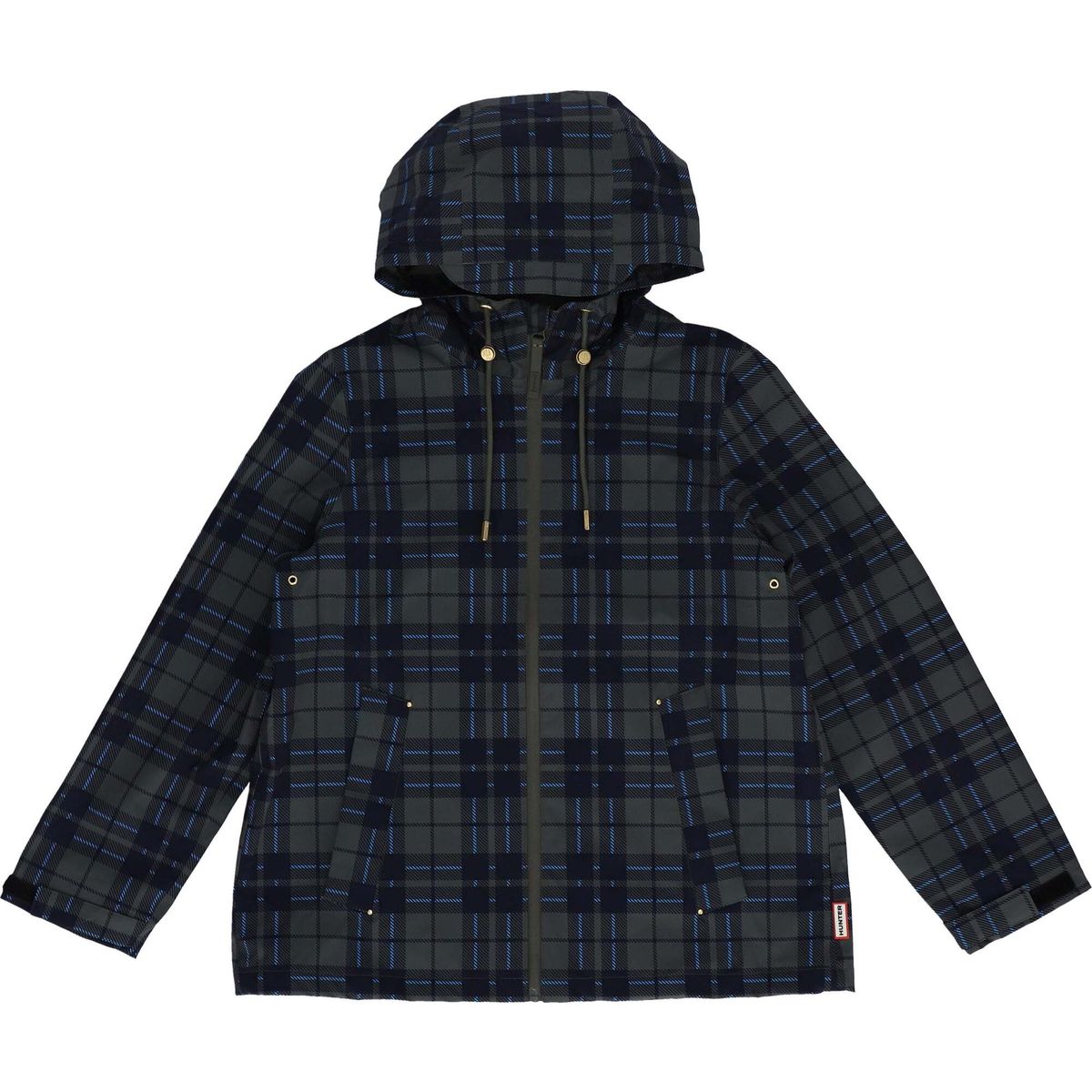 Hunter Original Women Waterproof Tartan Jacket tartan (kambaba/night sky/atomic blue) (WV) M HARW0016262-WV-M