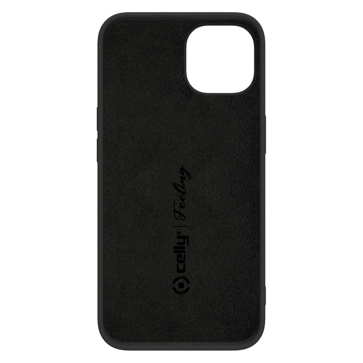 Celly Feeling Handytasche 17 cm (6,7') Hülle Schwarz (Apple iPhone 14 Plus) (FEELING1026BK)