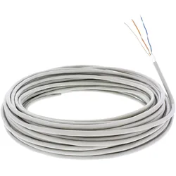 INLINE Telefon-Kabel 4-adrig, 2x2x0,6mm, zum Verlegen, 100m Rolle