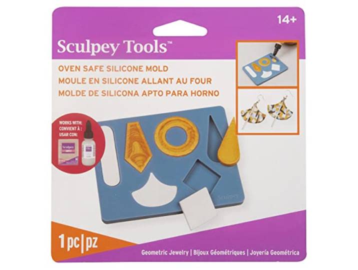 Sculpey Mold FLEXIBL EZ Push, Geometrische Sieraden