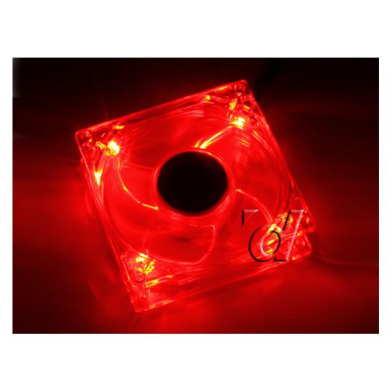 Xigmatek Crystal 80 Red LED Fan (80 mm) (CLF-F8252)