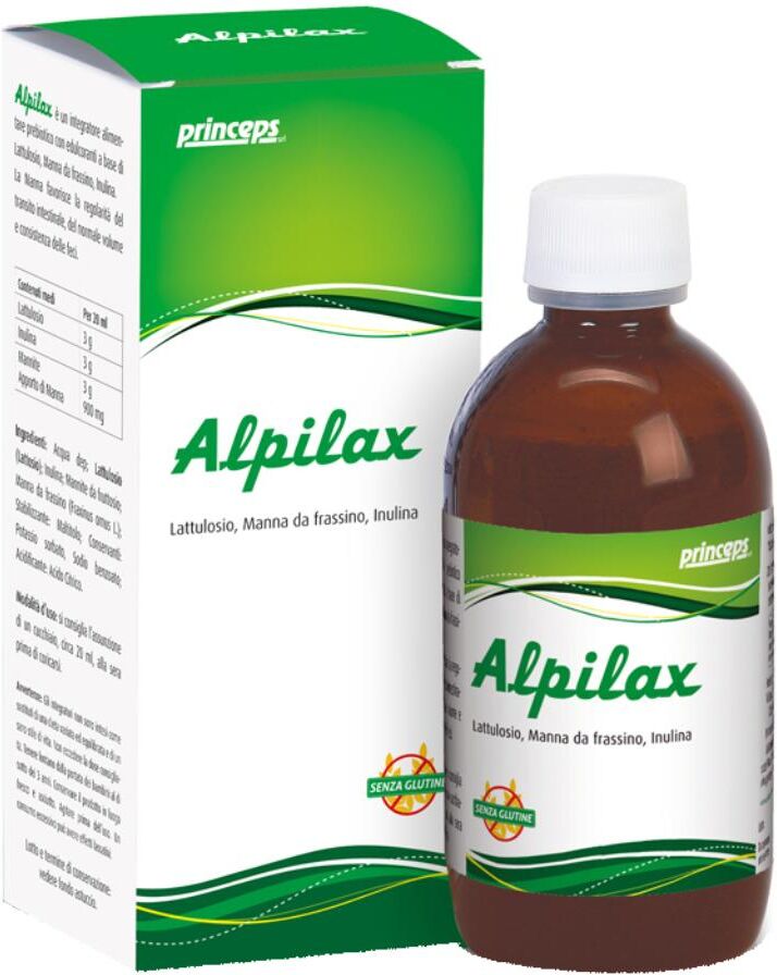 PRINCEPS Srl Alpilax Sciroppo 200ml – Integratore Prebiotico per il Benessere Intestinale con Lattulosio