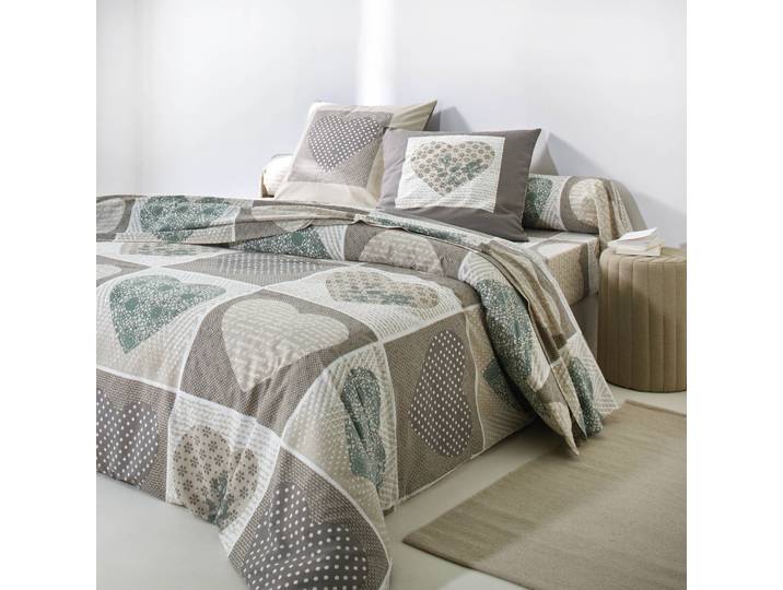 Linge de lit Lovely en flanelle imprimé coeurs - Blancheporte