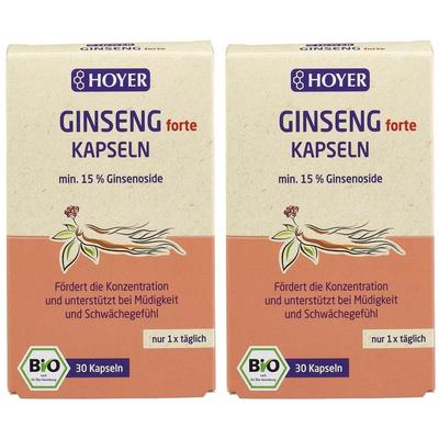 Hoyer Bio Ginseng Kapseln 2x 2x30 St