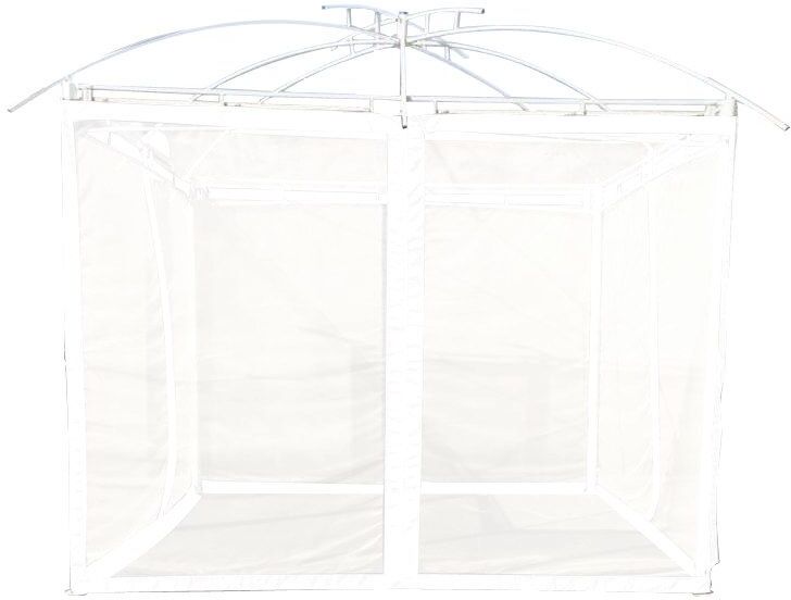 TrendLine Mosquitonetze Pavillon Bellevue 292 x 210 cm grau 4 Stück
