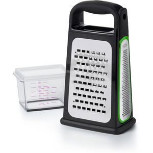 OXO Vierkantreibe Good Grips 11231700, Edelstahl, spülmaschinenfest, mit Auffangbehälter