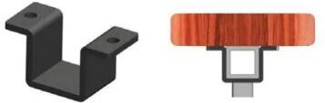 RDI Metal Works Excalibur Flush Bracket Kit Satin Black