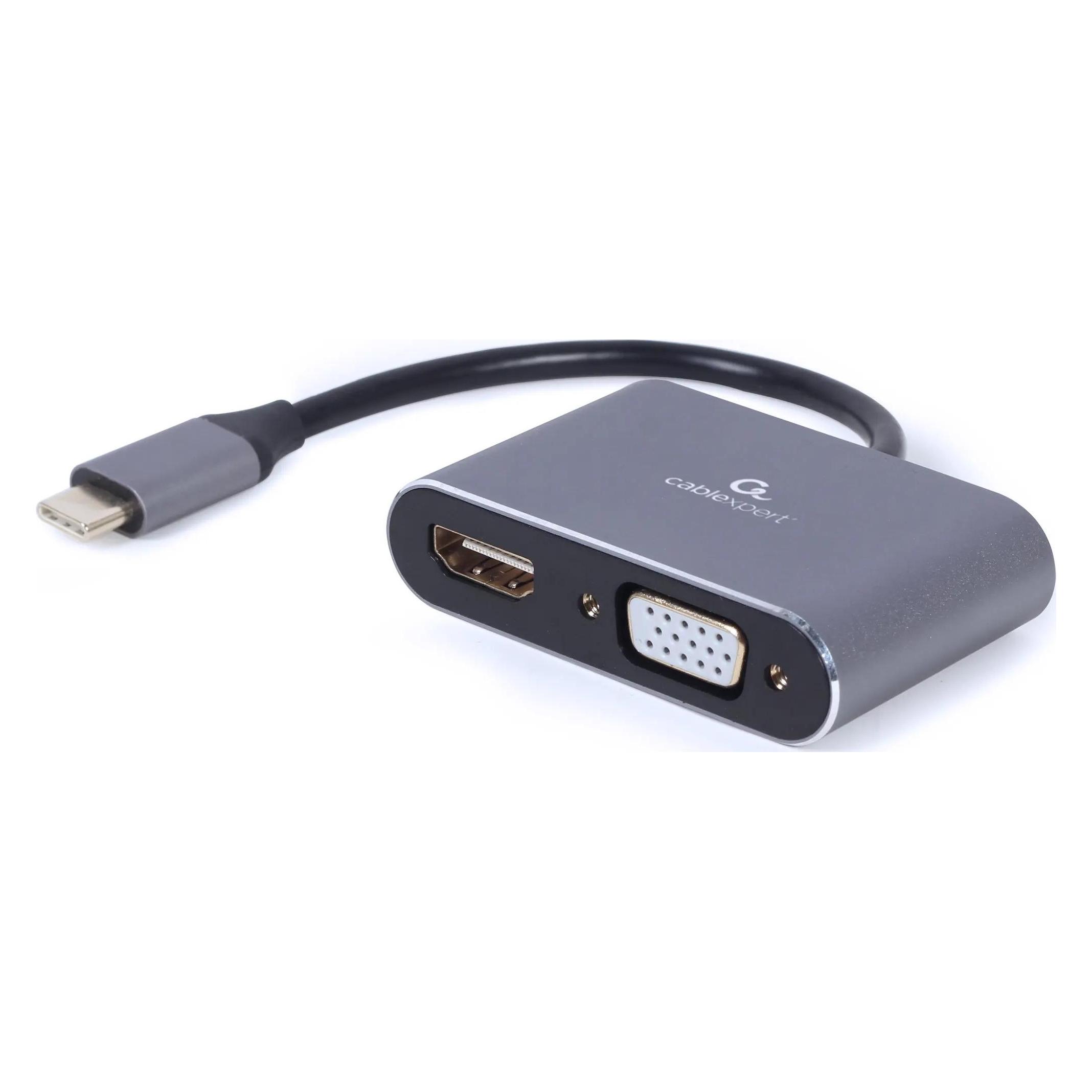 Gembird USB-C zu (HDMI, VGA) (A-USB3C-HDMIVGA-01)