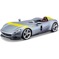 Bburago 18-36912 - Modellauto - Ferrari Monza SP1 Signature Edition (silber, Maßstab 1:43)