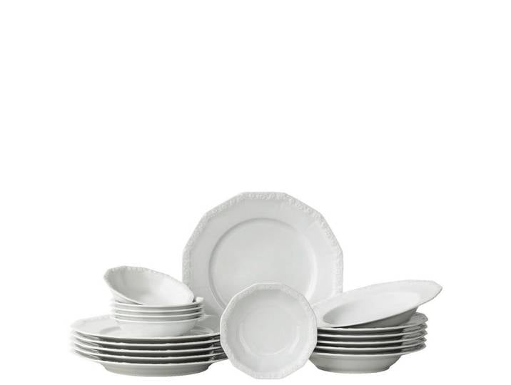 Rosenthal Tafelservice Maria weiss, Weiß, Keramik, 18-teilig, 40x30x30 cm, Essen & Trinken, Geschirr, Geschirr-Sets, Tafelservice
