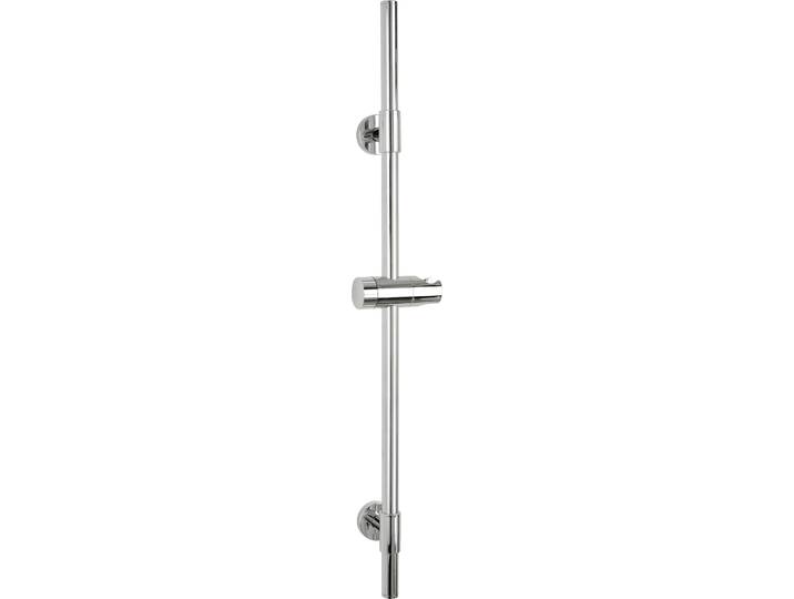 Duschstange WENKO Basic , silber (silberfarben), T:66cm, Duschkopfhalterungen, Duschstange, Schwarz