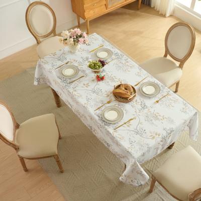 Sweet Home Collection Printed Waterproof Fabric Tablecloths, Easy Care Dining Table Covers