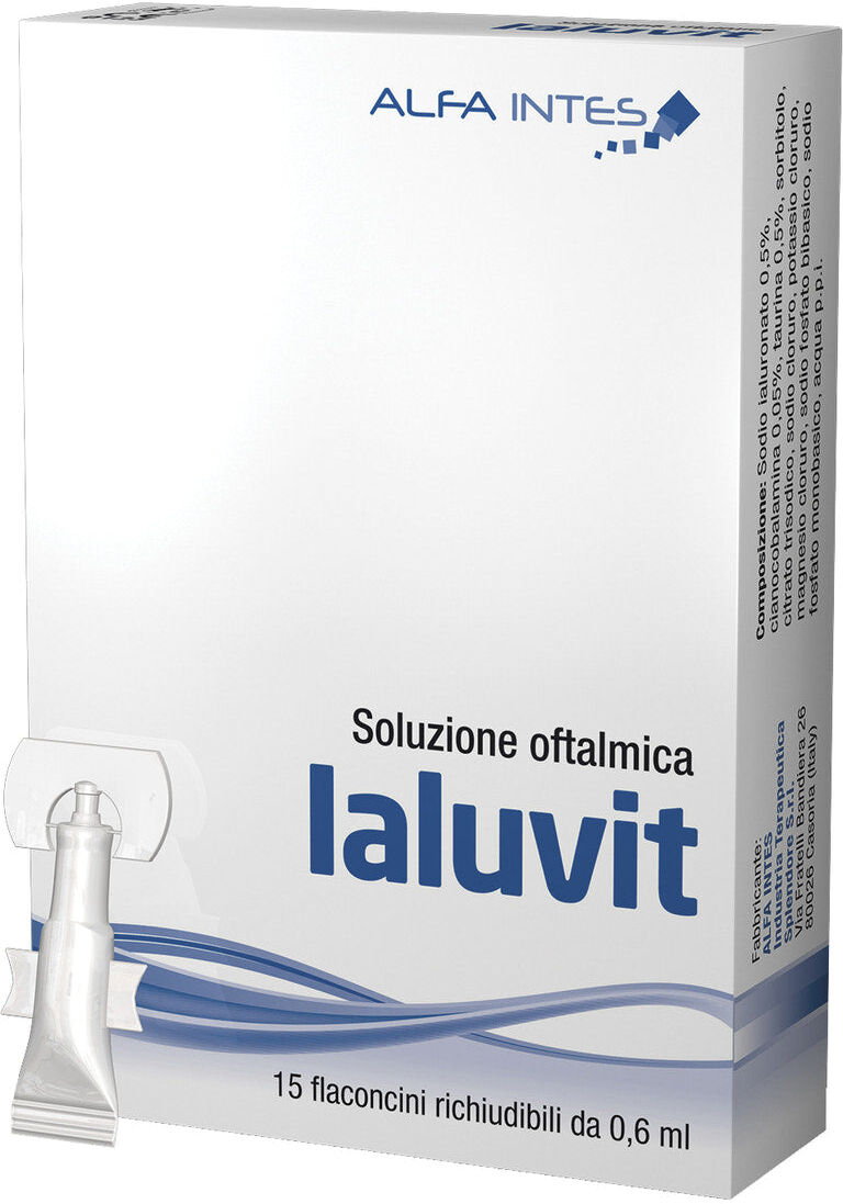 Alfa Intes Ialuvit Collirio Sodio Ialuronato 0,5% e Vitamina B12 15 Flaconcini
