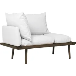 Lounge Around Sofa hellgrau auf dunklen Eichenbeinen