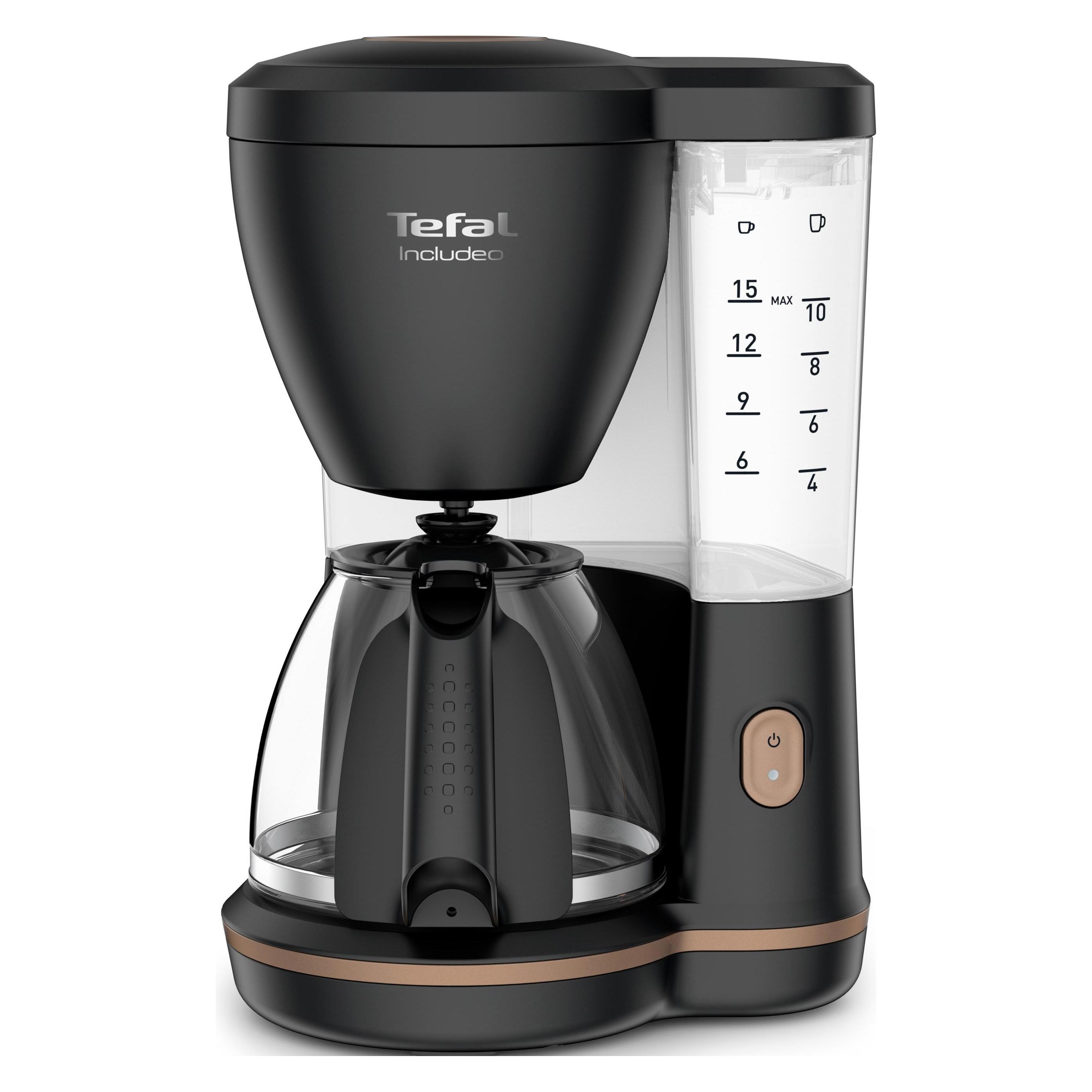 Tefal Kaffeeautomat CM5338 Includeo Glas 10-15 Tassen (CM5338)