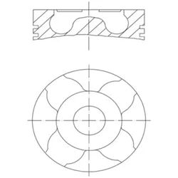 Kolben MAHLE 012 30 00 für Opel Astra G CC H Caravan