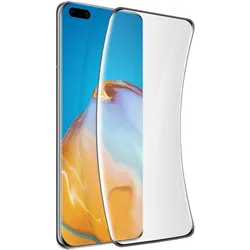 Bigben Connected Organische Glas-Folie (1 Stk., Huawei P40 Pro), Smartphone Schutzfolie, Transparent, Schwarz
